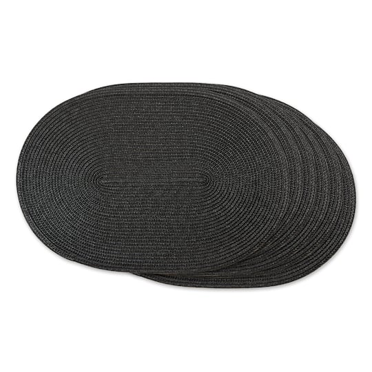 DII® Oval Plastic Woven Placemats
